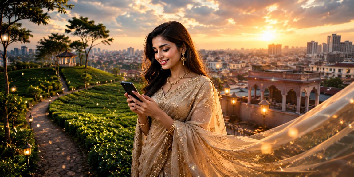 গাজীপুরের স্থানীয় মহিলা গেমার অনলাইনে ক্রিকেট বেটিং আস্বাদন করছে